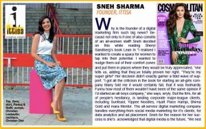 Ittisa Featured in Cosmopolitan Top Power List India