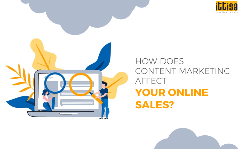 How does content marketing affect your online sales?